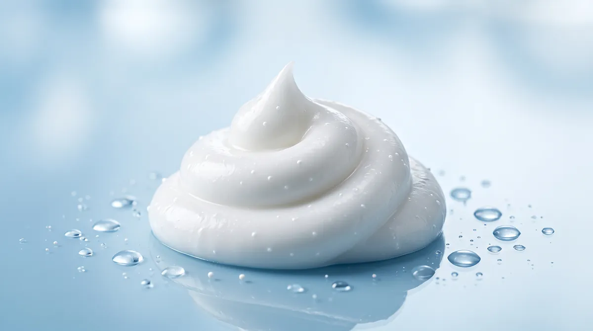 Gel desengraxante MaxTurbo branco e cremoso com microesferas aparentes e gotas de água